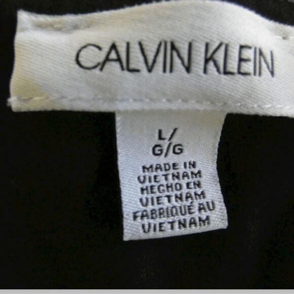 Calvin Klein Gold Glitter Graphic Short Sleeve Tee Size L - Picture 7 of 9